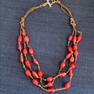 Women’s Red Beaded Necklace